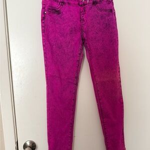 Justice Bright Pink Skinny Jeans